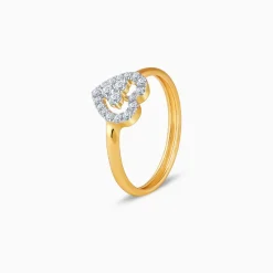 Gold Dil Lab Grown Diamond Ring