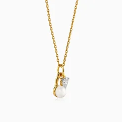 Gold Divine Trace Lab Grown Diamond Pendant