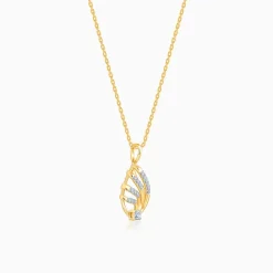 Gold Drop Lab Grown Diamond Pendant