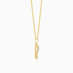 Gold Drop Lab Grown Diamond Pendant