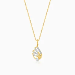Gold Drop Lab Grown Diamond Pendant