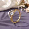 Gold Dual Path Lab Grown Diamond Ring (Size 12)