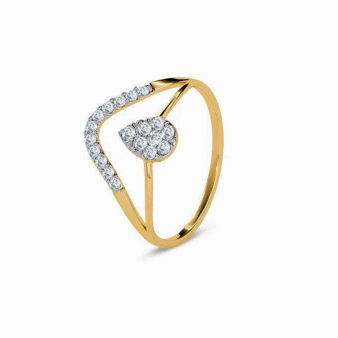 Gold Dual Path Lab Grown Diamond Ring (Size 12)