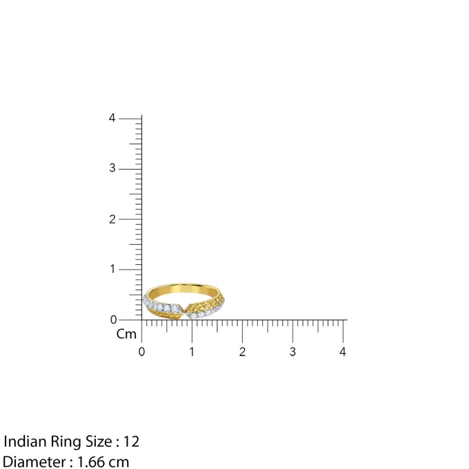 Gold Dynamic Lab Grown Diamond Ring (Size 12)