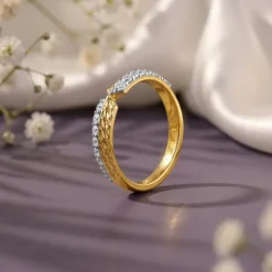 Gold Dynamic Lab Grown Diamond Ring (Size 12)