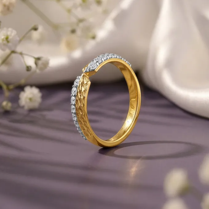 Gold Dynamic Lab Grown Diamond Ring (Size 12)