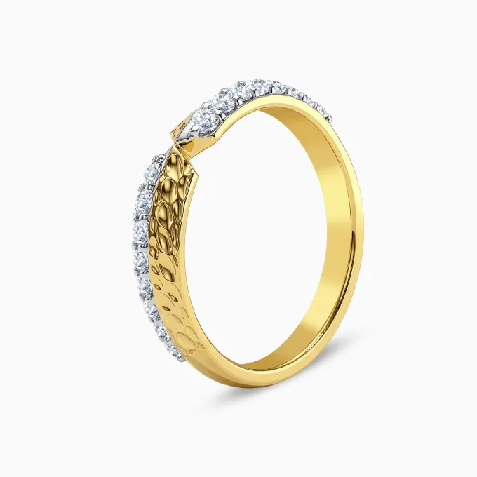 Gold Dynamic Lab Grown Diamond Ring (Size 12)