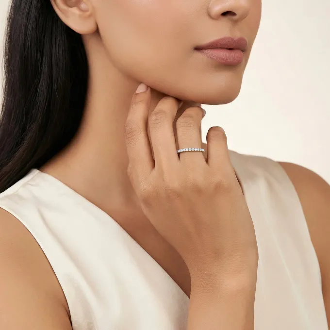 Gold Effortless Flex Lab Grown Diamond Ring (Size 12)
