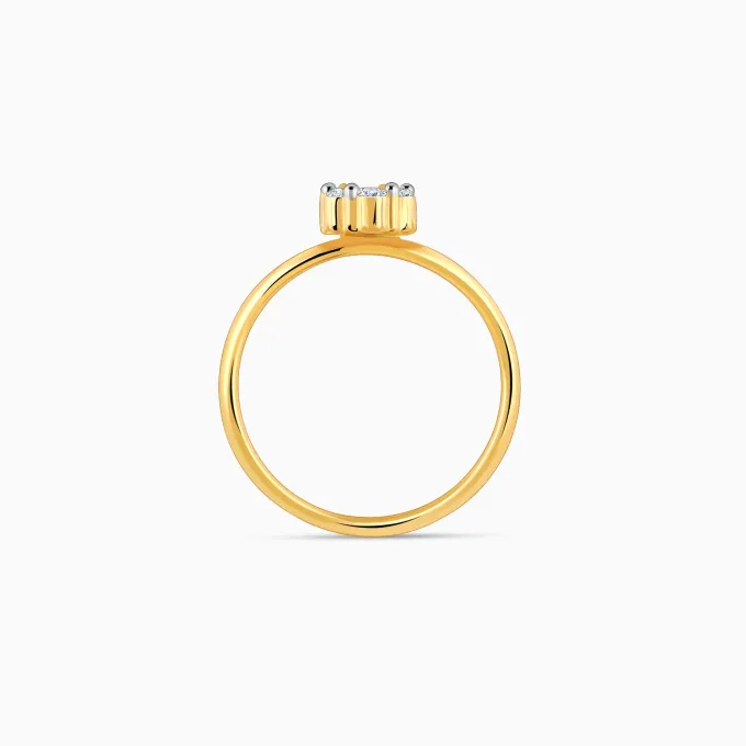Gold Elegant Spark Diamond Ring