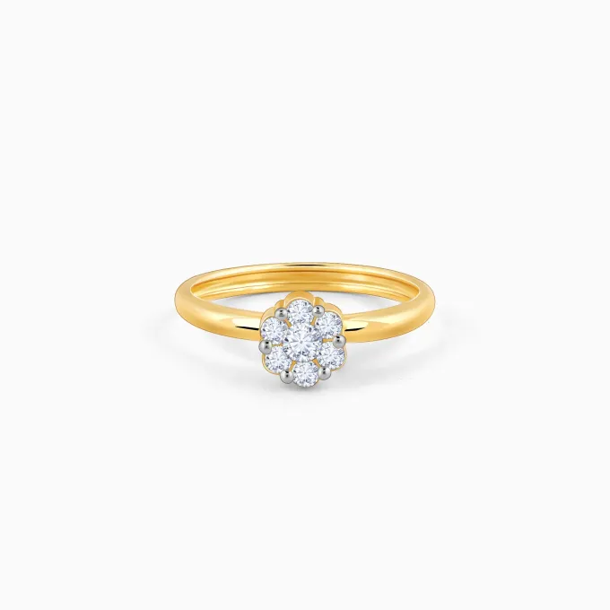 Gold Elegant Spark Diamond Ring
