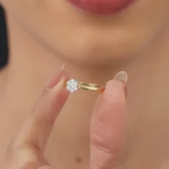 Gold Elegant Spark Diamond Ring