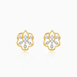 Gold Elvara Lab Grown Diamonds Stud Earrings