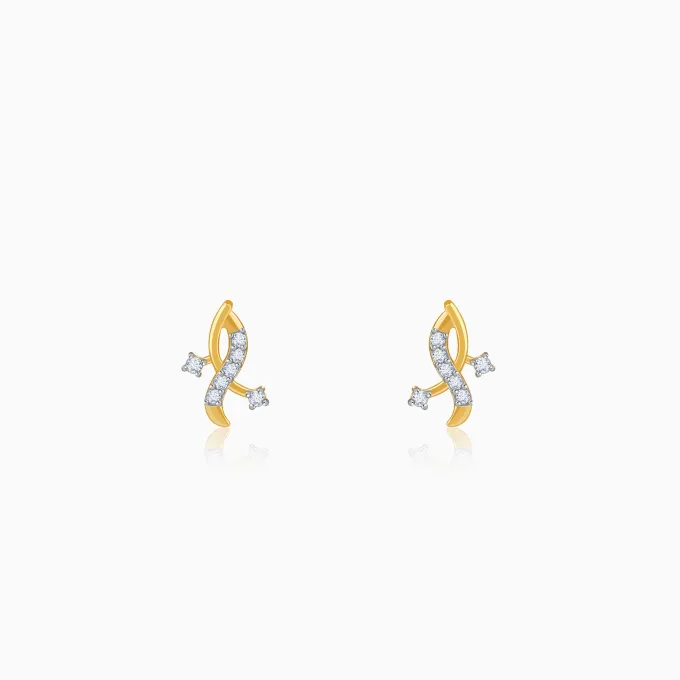 Gold Enchanted Lab Grown Diamond Studs