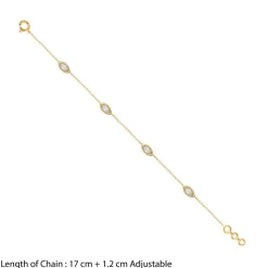 Gold Encircled Glow Lab Grown Diamond Bracelet