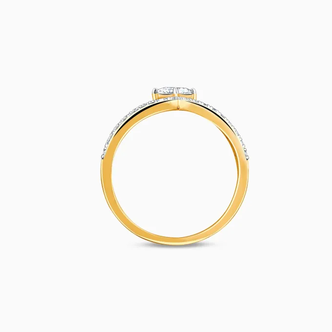 Gold Enigma Layered Lab Grown Diamond Ring