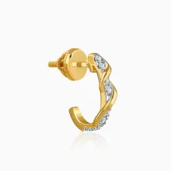 Gold Eterna Lab Grown Diamond Earrings
