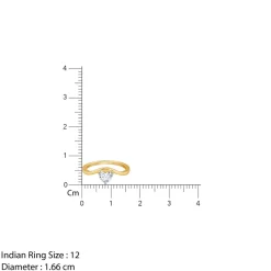 Gold Eternal Flame Solitaire Lab Grown Diamond Ring