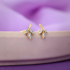 Gold Eternal Vine Lab Grown Diamond Earrings