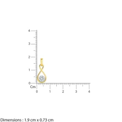 Gold Eternity Diamond Pendant