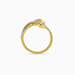 Gold Ever Rose Trail Lab Grown Diamond Ring (Size 12)