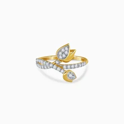 Gold Ever Rose Trail Lab Grown Diamond Ring (Size 12)