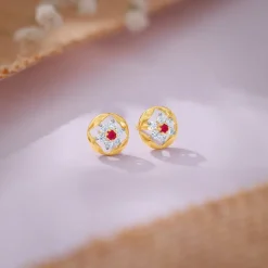 Gold Everbloom Lab Grown Diamond Studs