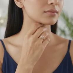 Gold Everleaf Lab Grown Diamond Ring