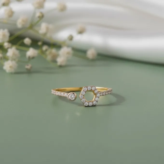 Gold Evermore Lab Grown Diamond Ring