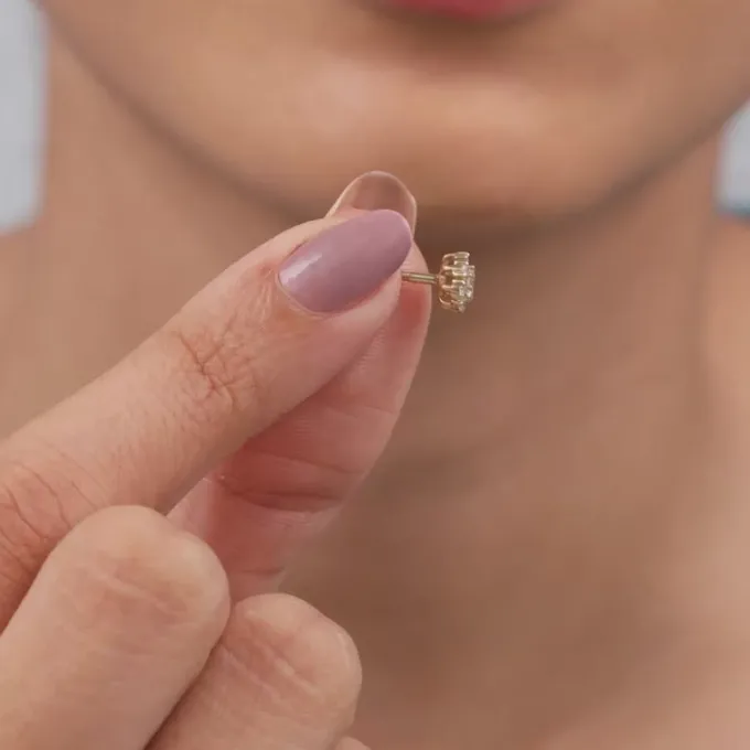 Gold Favourite Bloom Lab Grown Diamond Studs