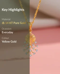 Gold Fireworks Lab Grown Diamond Pendant