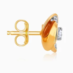 Gold Flora Diamond Earrings