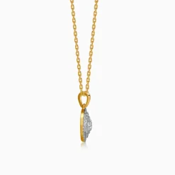 Gold Flora Gleam Lab Grown Diamond Pendant