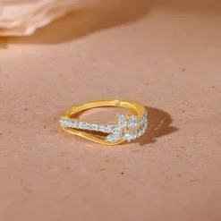 Gold Flora Lab Grown Diamond Ring