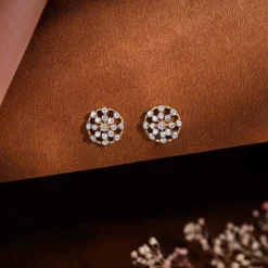 Gold Floral Aroha Lab Grown Diamond Studs