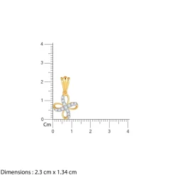 Gold Floral Muse Lab Grown Diamond Pendant
