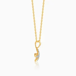 Gold Floral Muse Lab Grown Diamond Pendant