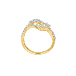 Gold Floral Vibe Lab Grown Diamond Ring
