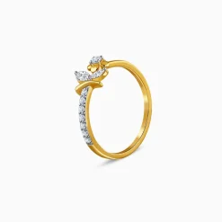 Gold Floret Dream Lab Grown Diamond Ring (Size 12)