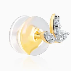 Gold Folio Diamond Earrings