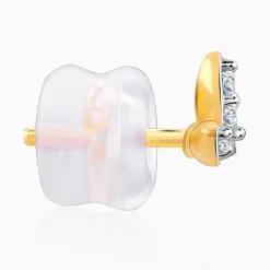Gold Folio Diamond Earrings