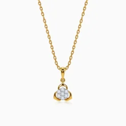 Gold Fortuna Glow Lab Grown Diamond Pendant