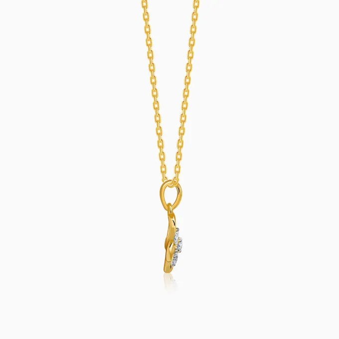 Gold Freeflight Lab Grown Diamond Pendant