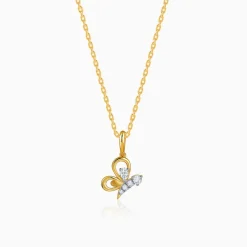 Gold Freeflight Lab Grown Diamond Pendant