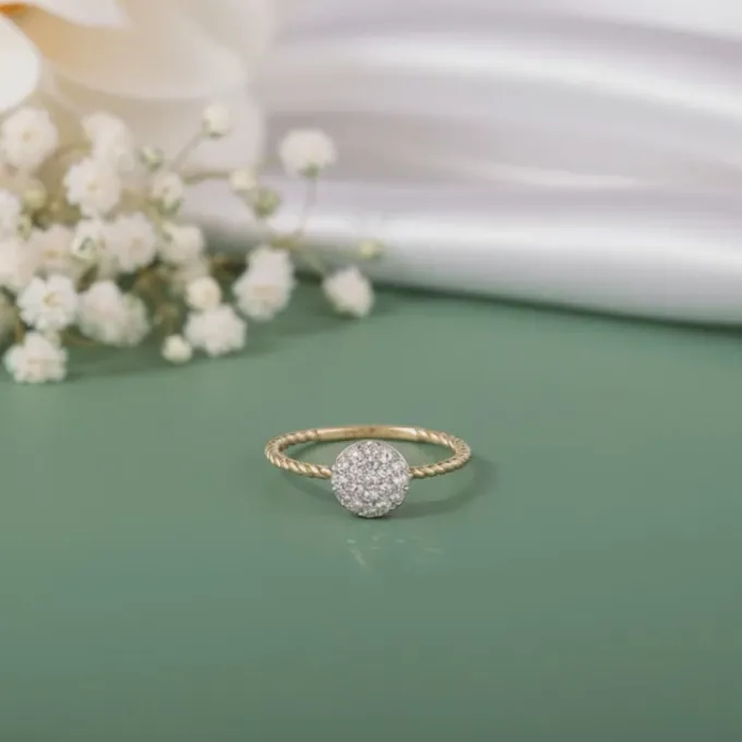 Gold Fresh Flora Lab Grown Diamond ring