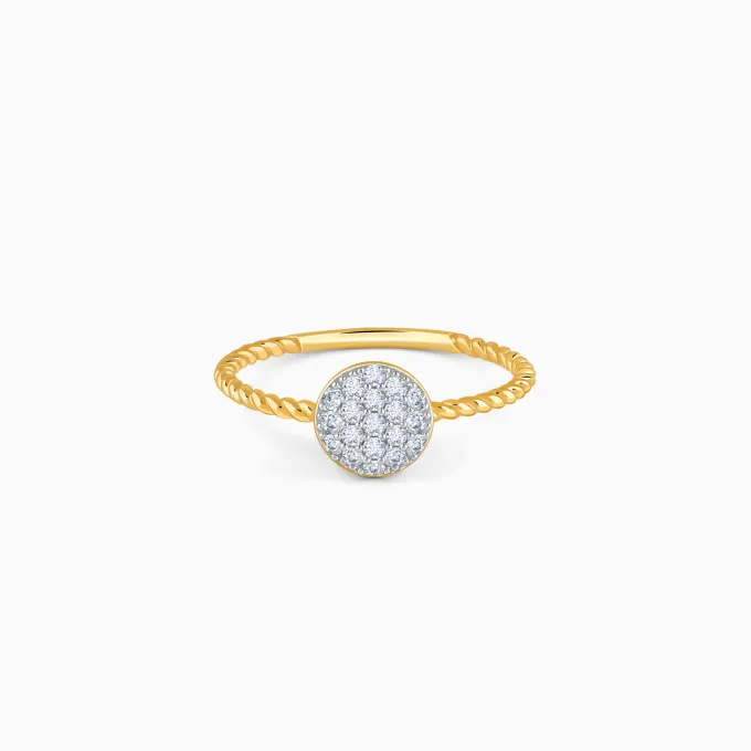 Gold Fresh Flora Lab Grown Diamond ring