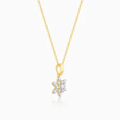 Gold Frost Diamond Pendant
