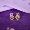 Gold Frostshell Lab Grown Diamond Earrings