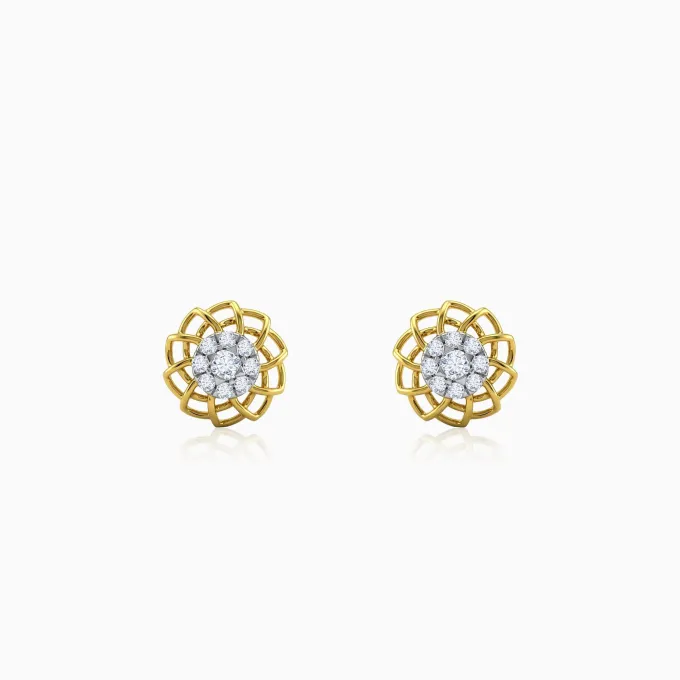 Gold Fumeterre Lab Grown Diamond Earrings