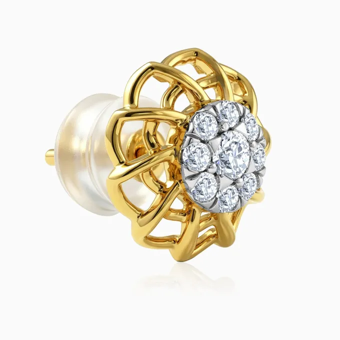 Gold Fumeterre Lab Grown Diamond Earrings