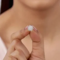 Gold Garden Bloom Diamond Studs